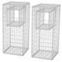 Gabion post/planter basket 2 units steel 50x50x120 cm by vidaXL, fence posts - Ref: Foro24-142544, Price: 118,20 €, Discount: %