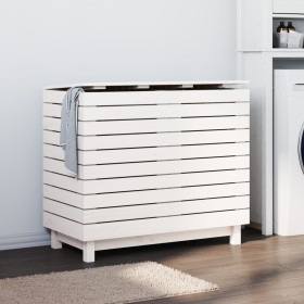 Laundry basket solid white pine wood 88.5x44x76cm by vidaXL, Laundry baskets - Ref: Foro24-832324, Price: 126,99 €, Discount: %