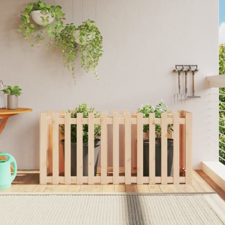 Raised garden bed with solid pine wood fence 150x50x70cm by vidaXL, Pots and planters - Ref: Foro24-832497, Price: 52,13 €, D...