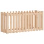 Raised garden bed with solid pine wood fence 150x50x70cm by vidaXL, Pots and planters - Ref: Foro24-832497, Price: 52,13 €, D...