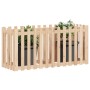 Raised garden bed with solid pine wood fence 150x50x70cm by vidaXL, Pots and planters - Ref: Foro24-832497, Price: 52,13 €, D...