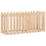 Raised garden bed with solid pine wood fence 150x50x70cm by vidaXL, Pots and planters - Ref: Foro24-832497, Price: 52,13 €, D...