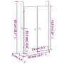 Außenküchentüren 2 Einheiten aus massivem Douglas-Holz 50x9x82 cm von vidaXL, Schranktüren - Ref: Foro24-832364, Preis: 39,62...