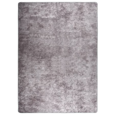 Gray non-slip washable rug 150x230 cm by vidaXL, Rugs - Ref: Foro24-373993, Price: 45,45 €, Discount: %