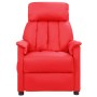 Sillón de masaje elevable cuero sintético rojo de vidaXL, Sillones de masaje eléctricos - Ref: Foro24-3093237, Precio: 242,99...