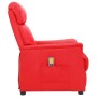 Sillón de masaje elevable cuero sintético rojo de vidaXL, Sillones de masaje eléctricos - Ref: Foro24-3093237, Precio: 242,99...