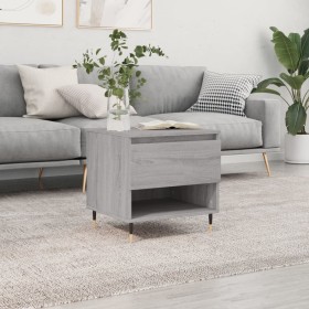 Engineered wood Sonoma gray coffee table 50x46x50 cm by vidaXL, Coffee table - Ref: Foro24-830904, Price: 36,99 €, Discount: %