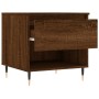 Mesa de centro madera de ingeniería roble marrón 50x46x50 cm de vidaXL, Mesas de centro - Ref: Foro24-830906, Precio: 36,08 €...