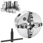 4-jaw self-centering lathe chuck 160 mm steel by vidaXL, Clamps and screws - Ref: Foro24-146711, Price: 153,32 €, Discount: %