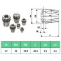 Boquilla de sujeción ER32 19 pzas Set herramientas de torneado de vidaXL, Abrazaderas y tornillos - Ref: Foro24-146724, Preci...