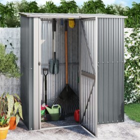 Cobertizo de jardín acero galvanizado gris 180,5x97x209,5 cm de vidaXL, Cobertizos - Ref: Foro24-150904, Precio: 300,66 €, De...