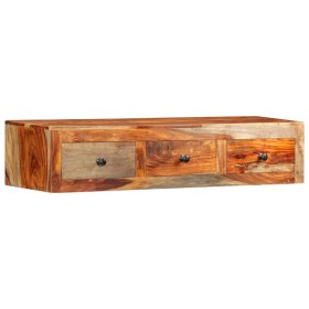 Mesa consola de pared madera maciza de Sheesham 100x25x20 cm de vidaXL, Mesas auxiliares - Ref: Foro24-247749, Precio: 139,96...