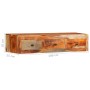 Mesa consola de pared madera maciza de Sheesham 100x25x20 cm de vidaXL, Mesas auxiliares - Ref: Foro24-247749, Precio: 139,96...