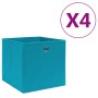 Storage boxes 4 pcs non-woven fabric baby blue 28x28x28 cm by vidaXL, Storage baskets - Ref: Foro24-325231, Price: 21,39 €, D...