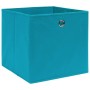 Cajas de almacenaje 4 uds tela no tejida azul bebé 28x28x28 cm de vidaXL, Cestas para almacenaje - Ref: Foro24-325231, Precio...