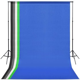 Photo studio kit with 5 colorful backgrounds and adjustable frame by vidaXL, studio montages - Ref: Foro24-190205, Price: 102...