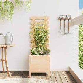 Planter with solid pine wood shelf 39x39.5x114 cm by vidaXL, Pots and planters - Ref: Foro24-832517, Price: 38,99 €, Discount: %