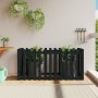 Arriate elevado jardín con valla madera pino negro 150x50x70cm de vidaXL, Maceteros y jardineras - Ref: Foro24-832499, Precio...