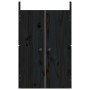 Solid black pine wood exterior kitchen doors 50x9x82cm by vidaXL, cabinet doors - Ref: Foro24-832361, Price: 35,14 €, Discoun...