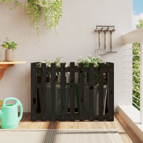 Raised garden bed with a black pine wood fence measuring 100x50x70cm. by vidaXL, Pots and planters - Ref: Foro24-832484, Pric...