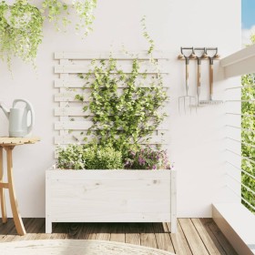 Planter shelf made of solid white pine wood 79x39.5x114 cm by vidaXL, Pots and planters - Ref: Foro24-832522, Price: 98,99 €,...