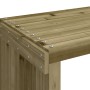 Banco jardín extensible madera impregnada pino 212,5x40,5x45 cm de vidaXL, Bancos de jardín - Ref: Foro24-832529, Precio: 79,...