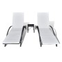 Sun loungers with black synthetic rattan table by vidaXL, Loungers - Ref: Foro24-42497, Price: 272,99 €, Discount: %