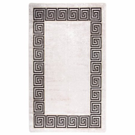 Alfombra lavable antideslizante blanco y negro 150x230 cm de vidaXL, Alfombras - Ref: Foro24-373989, Precio: 52,49 €, Descuen...