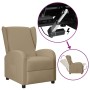 Sillón orejero elevable de cuero sintético capuchino de vidaXL, Sillones - Ref: Foro24-3098249, Precio: 236,99 €, Descuento: %