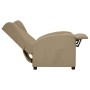 Sillón orejero elevable de cuero sintético capuchino de vidaXL, Sillones - Ref: Foro24-3098249, Precio: 236,99 €, Descuento: %