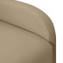 Sillón orejero elevable de cuero sintético capuchino de vidaXL, Sillones - Ref: Foro24-3098249, Precio: 236,99 €, Descuento: %