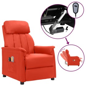 Red synthetic leather electric massage chair by vidaXL, Electric massage chairs - Ref: Foro24-3098504, Price: 223,99 €, Disco...