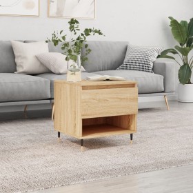 Sonoma oak engineered wood coffee table 50x46x50 cm by vidaXL, Coffee table - Ref: Foro24-830898, Price: 41,99 €, Discount: %