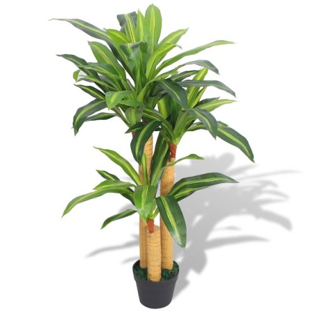 Artificial Dracaena plant with green pot 100 cm by vidaXL, artificial flora - Ref: Foro24-244451, Price: 49,61 €, Discount: %