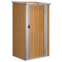 Brown galvanized steel garden shed 118.5x97x209.5 cm by vidaXL, Sheds - Ref: Foro24-150902, Price: 167,05 €, Discount: %