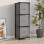 Steel storage cabinet with 3 gray fabric drawers 34x34x101cm by vidaXL, Lockers and storage cabinets - Ref: Foro24-337253, Pr...