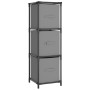 Steel storage cabinet with 3 gray fabric drawers 34x34x101cm by vidaXL, Lockers and storage cabinets - Ref: Foro24-337253, Pr...