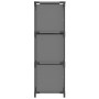 Steel storage cabinet with 3 gray fabric drawers 34x34x101cm by vidaXL, Lockers and storage cabinets - Ref: Foro24-337253, Pr...