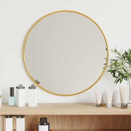 Golden round wall mirror Ø 40 cm by vidaXL, Mirrors - Ref: Foro24-348180, Price: 27,88 €, Discount: %