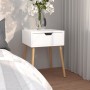 White plywood nightstand 40x40x56 cm by vidaXL, Nightstands - Ref: Foro24-326795, Price: 63,75 €, Discount: %