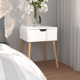 Mesita de noche madera contrachapada blanco 40x40x56 cm de vidaXL, Mesitas de noche - Ref: Foro24-326795, Precio: 63,99 €, De...