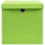 Cajas de almacenaje con tapas 4 uds verde 28x28x28 cm de vidaXL, Cestas para almacenaje - Ref: Foro24-325228, Precio: 27,21 €...