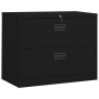 Armario archivador de acero negro 90x46x72,5 cm de vidaXL, Armarios archivadores - Ref: Foro24-336288, Precio: 238,10 €, Desc...