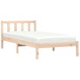 Solid pine wood bed frame 90x200 cm by vidaXL, Beds and slatted bases - Ref: Foro24-836180, Price: 113,41 €, Discount: %