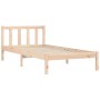 Estructura de cama madera maciza de pino 90x200 cm de vidaXL, Camas y somieres - Ref: Foro24-836180, Precio: 113,41 €, Descue...