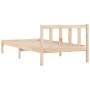 Solid pine wood bed frame 90x200 cm by vidaXL, Beds and slatted bases - Ref: Foro24-836180, Price: 113,41 €, Discount: %