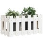 Fence design planter solid white pine wood 60x30x30 cm by vidaXL, Pots and planters - Ref: Foro24-832468, Price: 27,13 €, Dis...