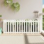 Raised garden bed with white pine wood fence 200x50x70cm by vidaXL, Pots and planters - Ref: Foro24-832513, Price: 73,70 €, D...