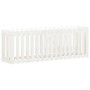 Raised garden bed with white pine wood fence 200x50x70cm by vidaXL, Pots and planters - Ref: Foro24-832513, Price: 73,70 €, D...