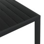 Black aluminum and WPC garden table 150x90x74 cm by vidaXL, Garden tables - Ref: Foro24-42791, Price: 192,45 €, Discount: %